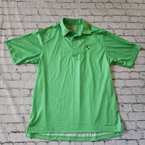 Donald Ross Mens Green White FHCC 1924 Golf Polo Shirt Size Medium Fountain Head